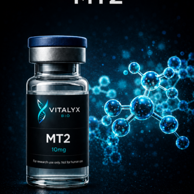 Melanotan-2 (MT2) 10mg research peptide vial — Vitalyx Bio